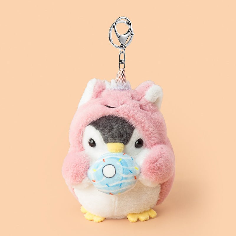 Popo Bean™ – Kawaii Penguin Plush Keychain Charm | Kawaii Keychain Plush - Goodlifebean Keychains