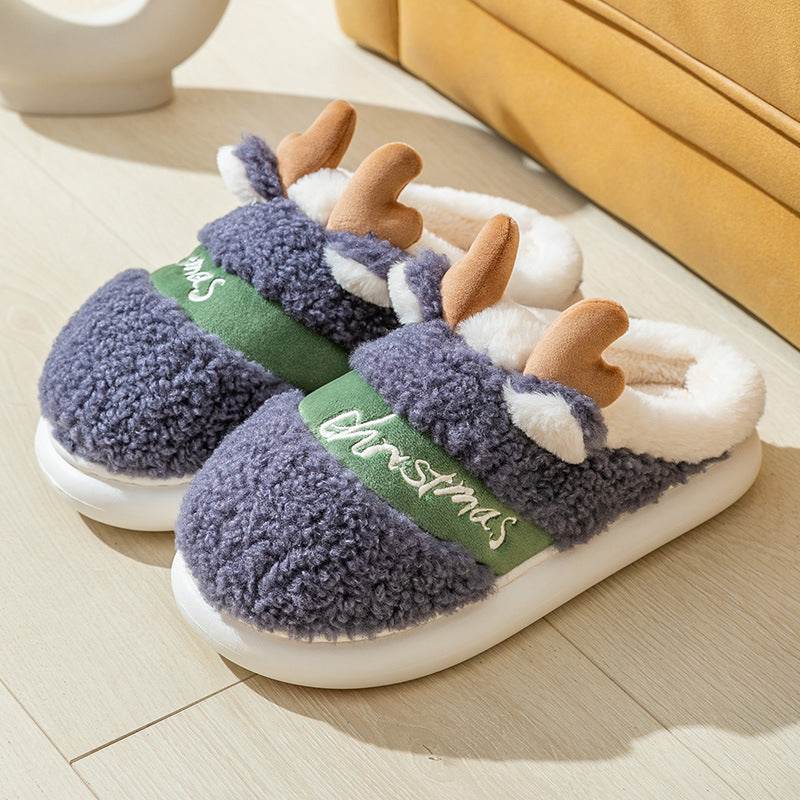 BuySanta's Snuggle Warm Fuzzy Slippers - Goodlifebean Plushies | Stuffed Animals