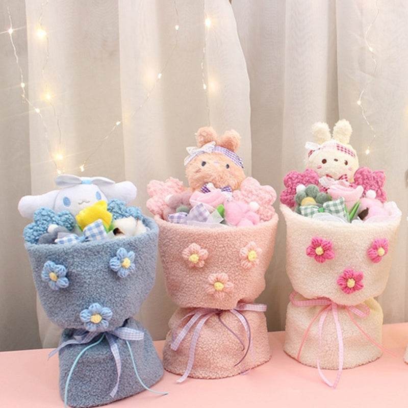 Shop Fluffié: Kawaii Plushie Flower Bouquet - Goodlifebean Plushie | Stuffed Animal