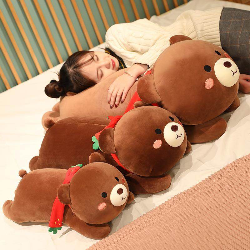 Shop Giant Cuddly Brown Bear Plushie - Goodlifebean Plushie | Stuffed Animal