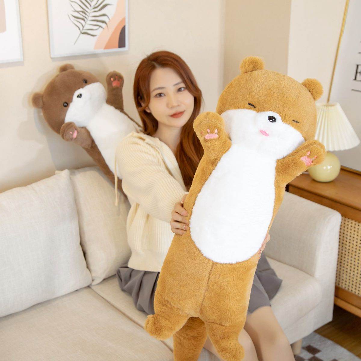 Shop Chubby Hamster Giant Body Pillow Plushie - Goodlifebean Plushie | Stuffed Animal