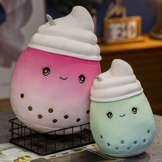 Boba Ice Cream Plushie | Bubble Tea Plushie - Goodlifebean Stuffed Animals
