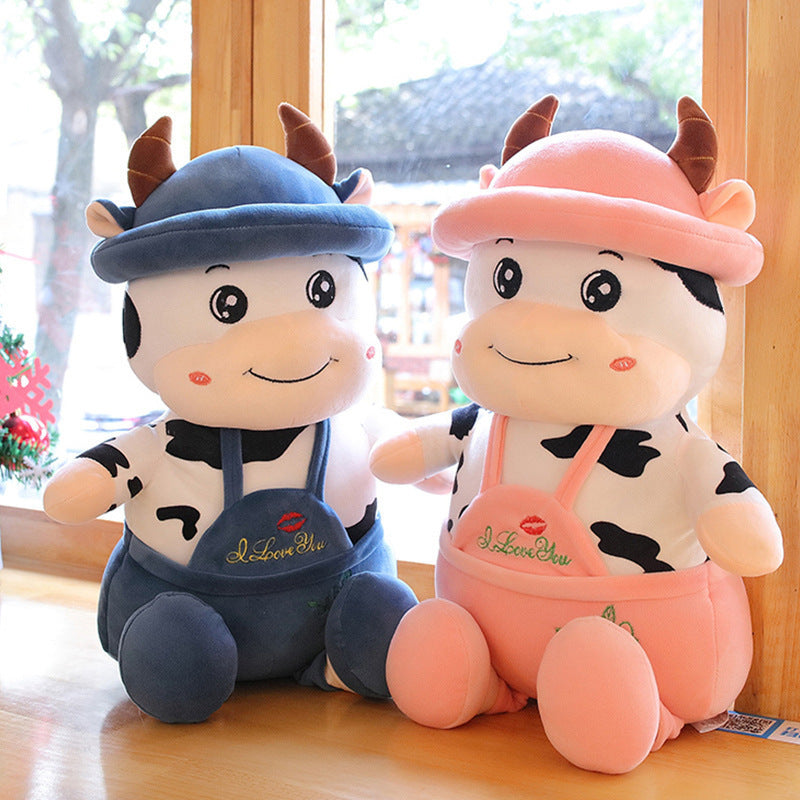 Cute Swiss Cow Plushie | Giant Stuffed Animal Cow