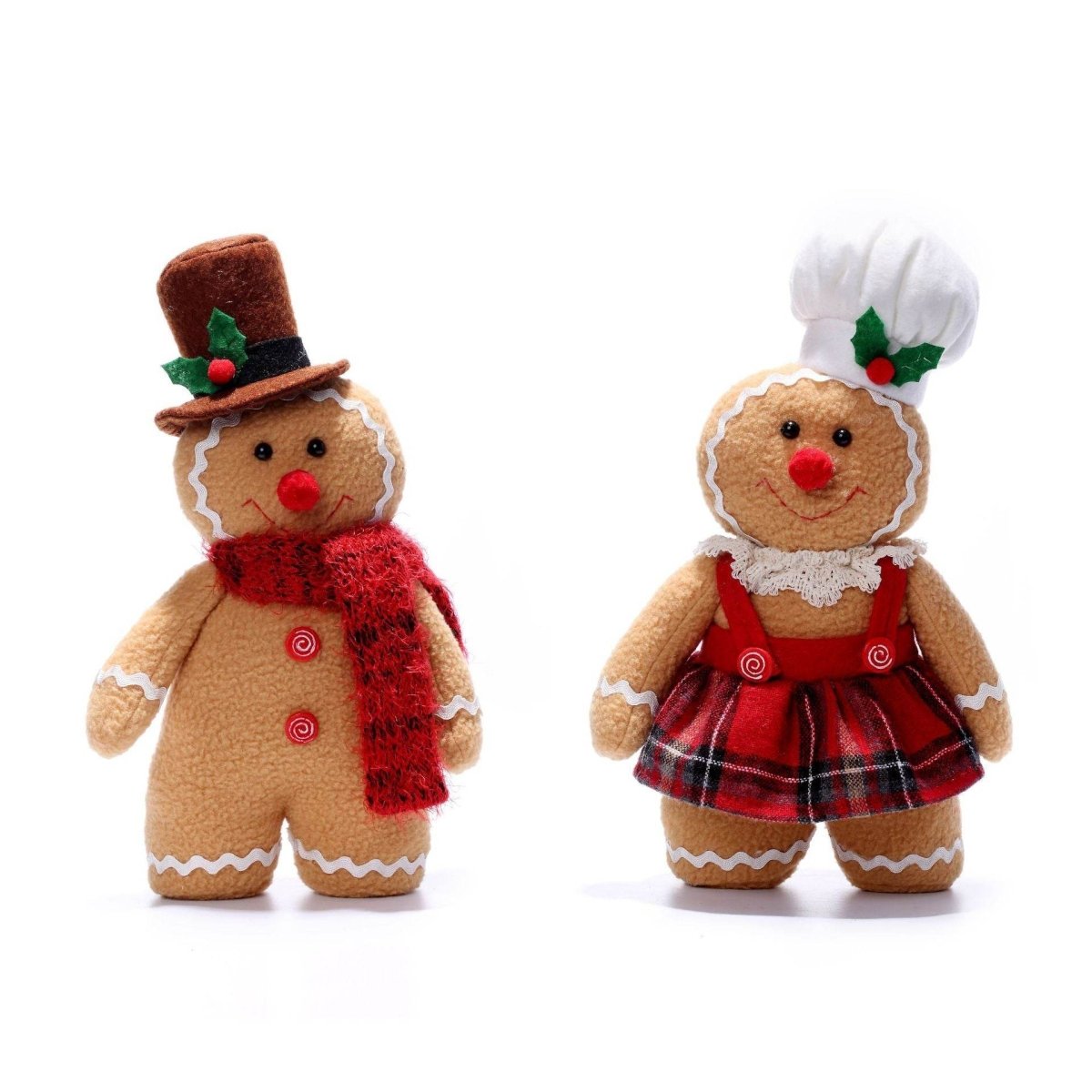 Mr and Mrs Gingerbread Man - Goodlifebean Stuffed Animals