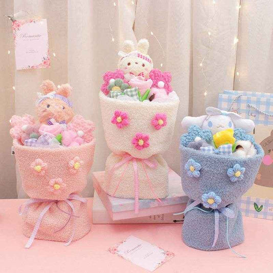 Fluffié: Kawaii Plushie Flower Bouquet - Goodlifebean Stuffed Animals