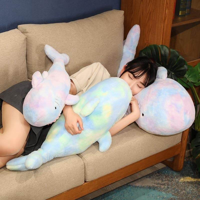 Shop Rainbow Mermaid Shark Plush - Goodlifebean Plushie | Stuffed Animal