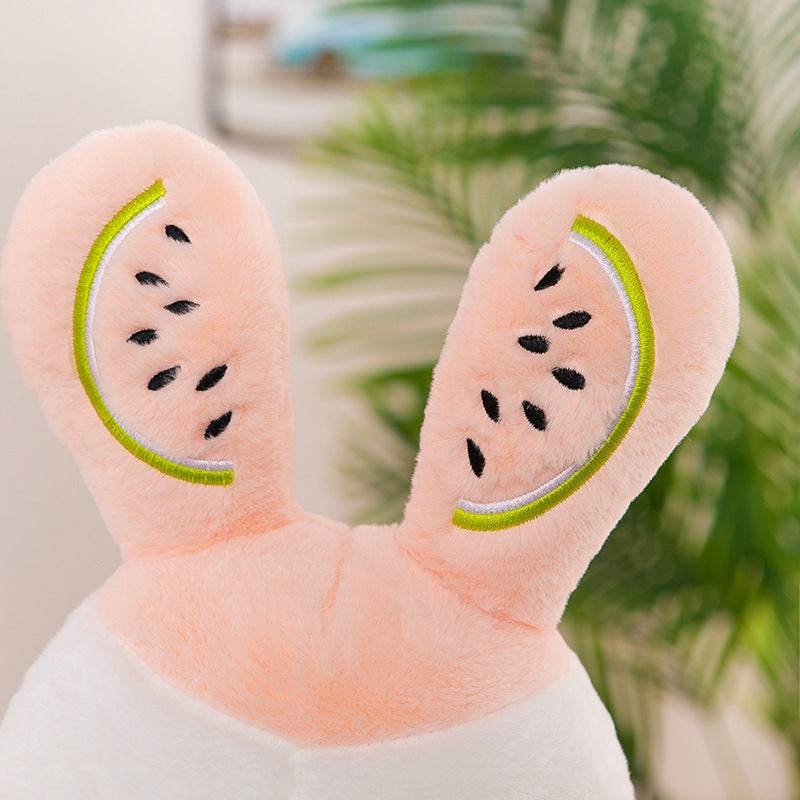 BuyMelonBunny: Kawaii Bunny Plushie with Watermelon Head - Goodlifebean Plushies | Stuffed Animals