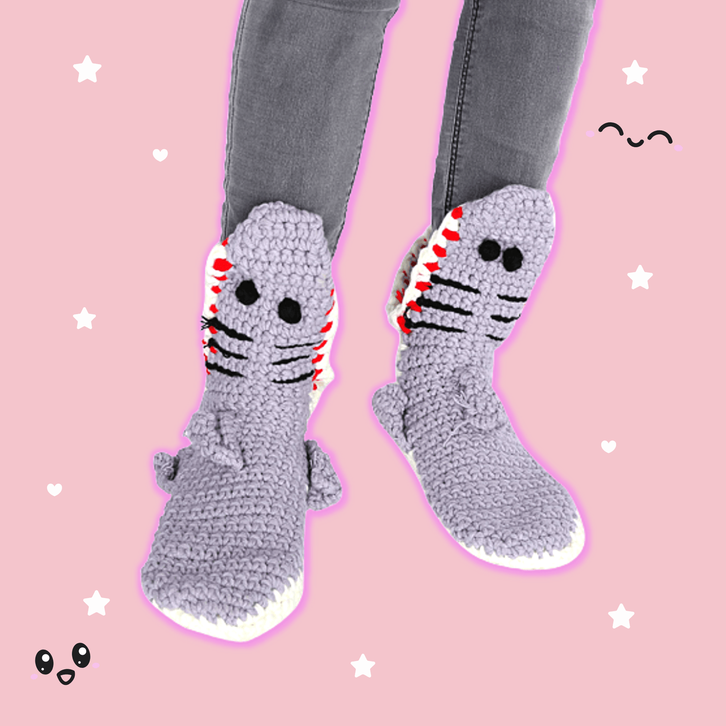 Shop Cozy Plush Shark Socks - Goodlifebean Plushie | Stuffed Animal