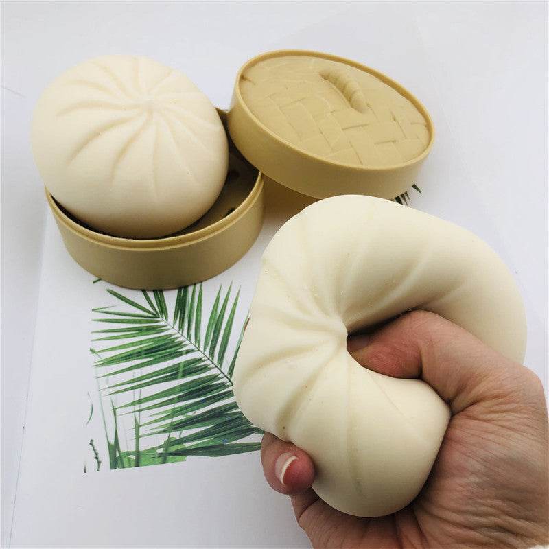 BuyStress Relief Steamed Bao Plushie | Decompression Toy - Goodlifebean Plushies | Stuffed Animals