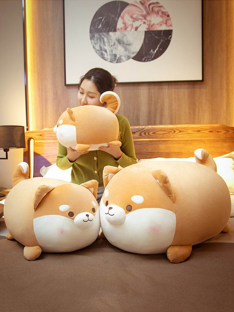 Giant Kawaii Corgi Plushie | Chonky Stuffed Corgi - Goodlifebean