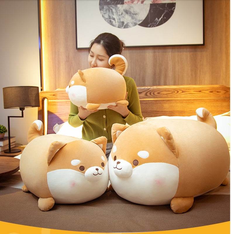Giant Kawaii Corgi Plushie | Chonky Stuffed Corgi - Goodlifebean