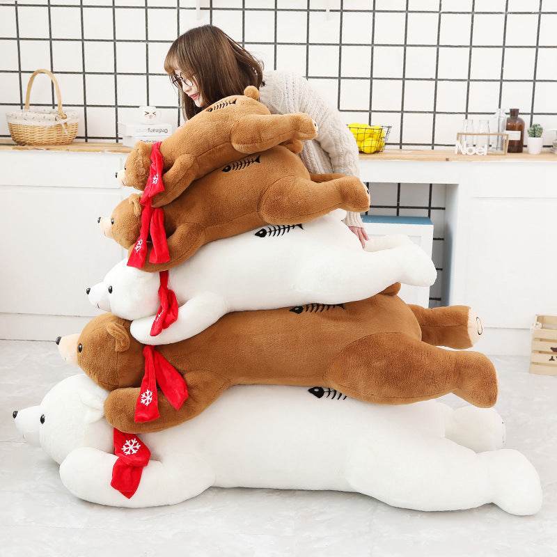 Shop Snowflake: Big Polar Bear Plushie | 5ft Stuffed Polar Bear - Goodlifebean Plushie | Stuffed Animal