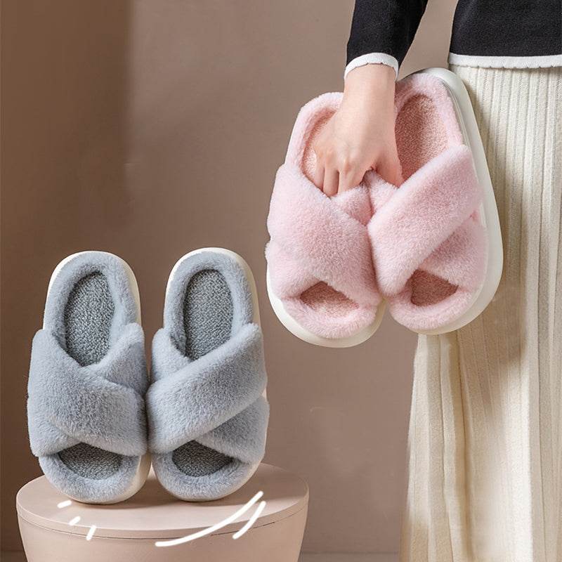 Shop CozyTwist: Criss Cross Cloud Slippers - Goodlifebean Plushie | Stuffed Animal