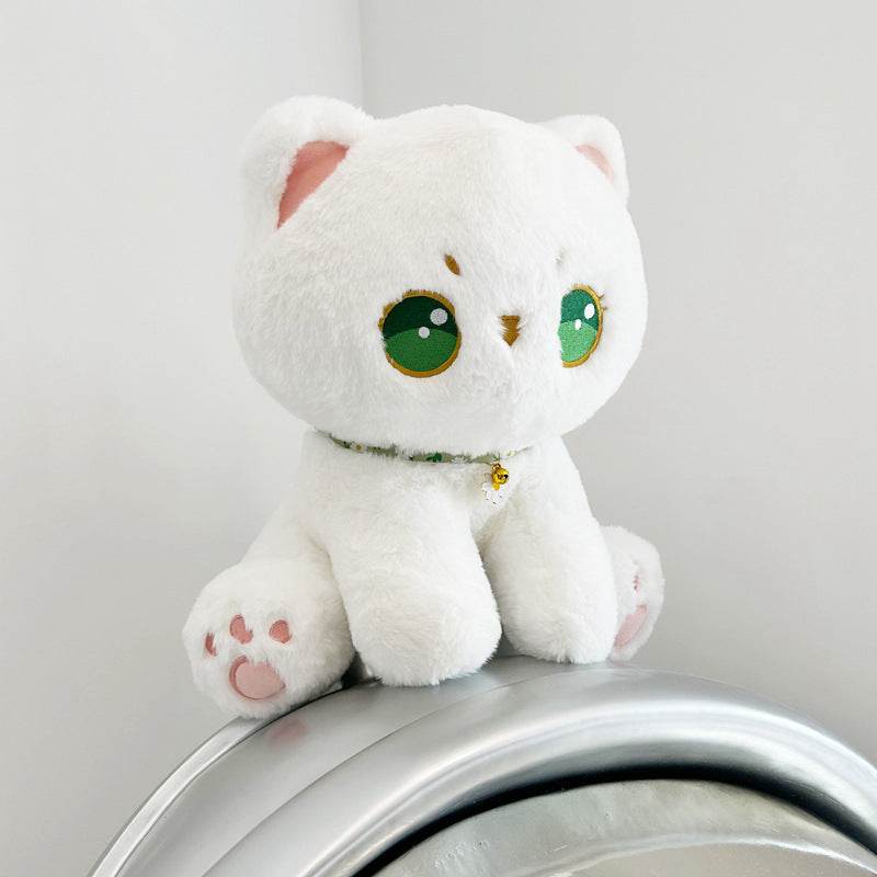 BuyKokoro: Kawaii White Cat Plushie | Cute Stuffed Animal Cat - Goodlifebean Plushies | Stuffed Animals