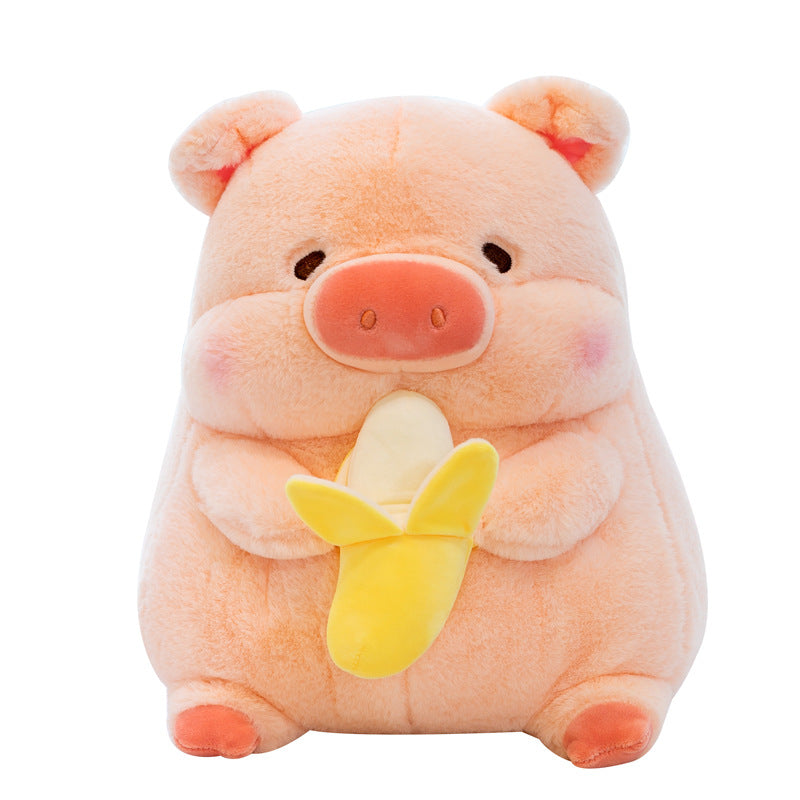 Shop Chubby Banana Eating Pig Plushie - Stuffed Animals Goodlifebean Plushies | Stuffed Animals