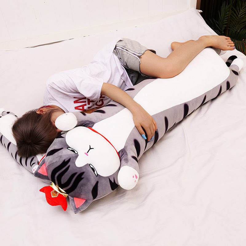 Shop Grumpy Long Cat Pillow Plush - Goodlifebean Plushie | Stuffed Animal