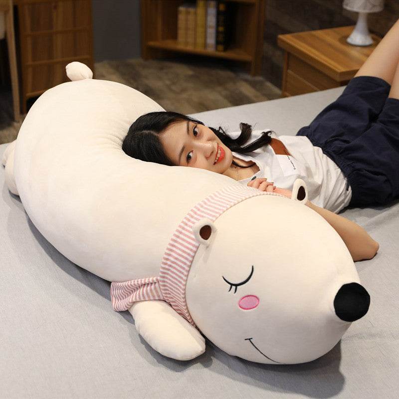 Shop Giant Cuddle Buddy Polar Bear | 4ft Stuffed Polar Bear - Goodlifebean Plushie | Stuffed Animal