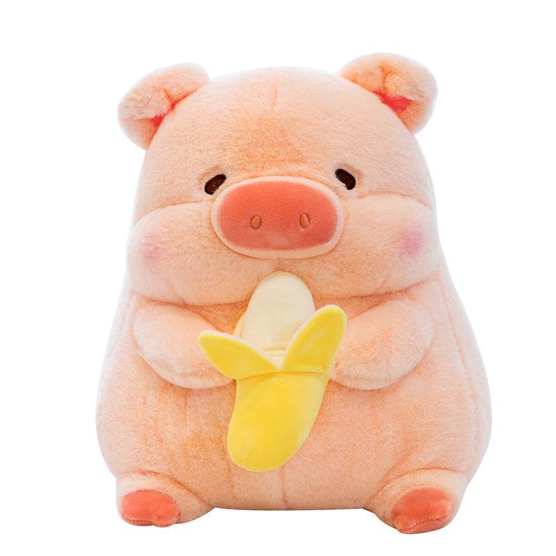 BuyChubby Banana Eating Pig Plushie - Goodlifebean Plushies | Stuffed Animals