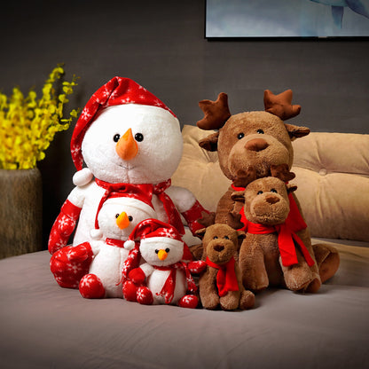 Shop Cute Snowman and Rudolf Plushie - Stuffed Animals Goodlifebean Plushies | Stuffed Animals