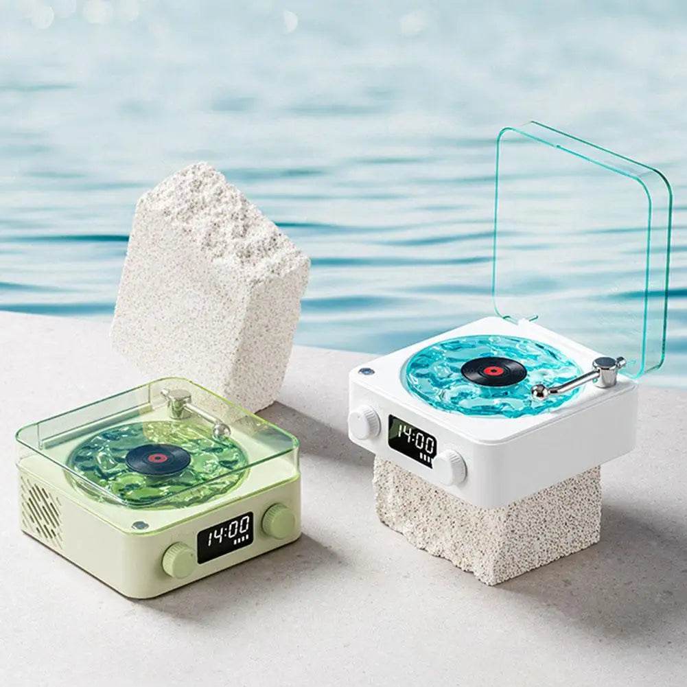 RetroWave: Wavy Vinyl Ocean Turntable Speaker - Goodlifebean