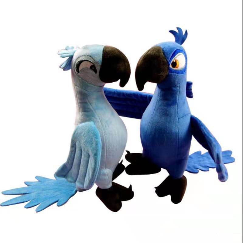 Shop Rare Blue Parrot Stuffed Animal | Stuffed Hyacinth Macaw Parrot - Goodlifebean Plushie | Stuffed Animal