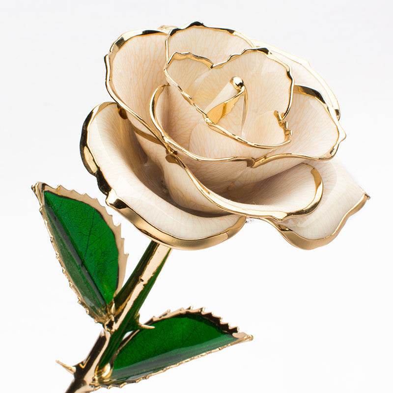 BuyHandmade 24K Gold-Plated Rose - Goodlifebean Plushies | Stuffed Animals