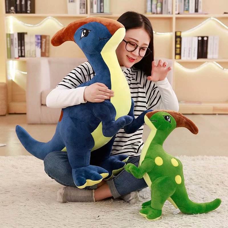 Shop Stuffed Parasaurolophus Dinosaur Plush - Goodlifebean Plushie | Stuffed Animal