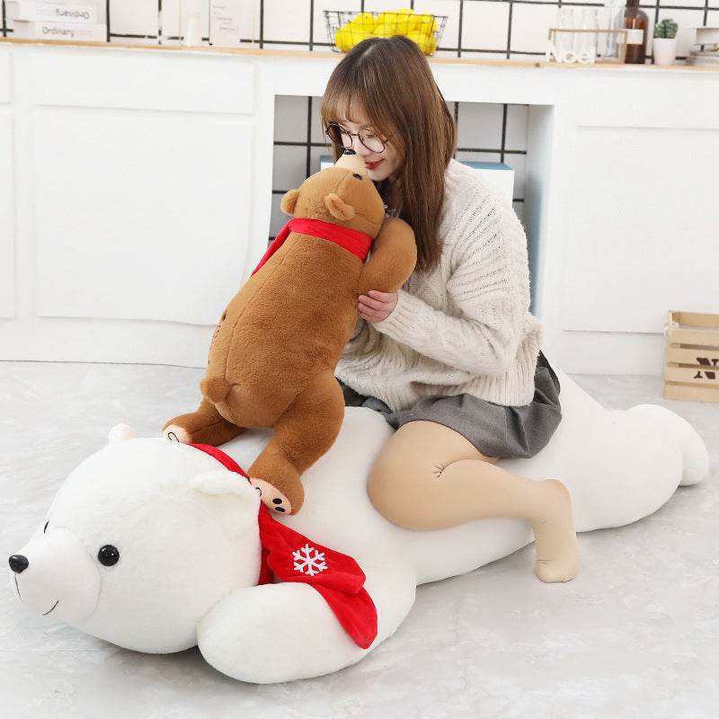 Shop Snowflake: Big Polar Bear Plushie | 5ft Stuffed Polar Bear - Goodlifebean Plushie | Stuffed Animal