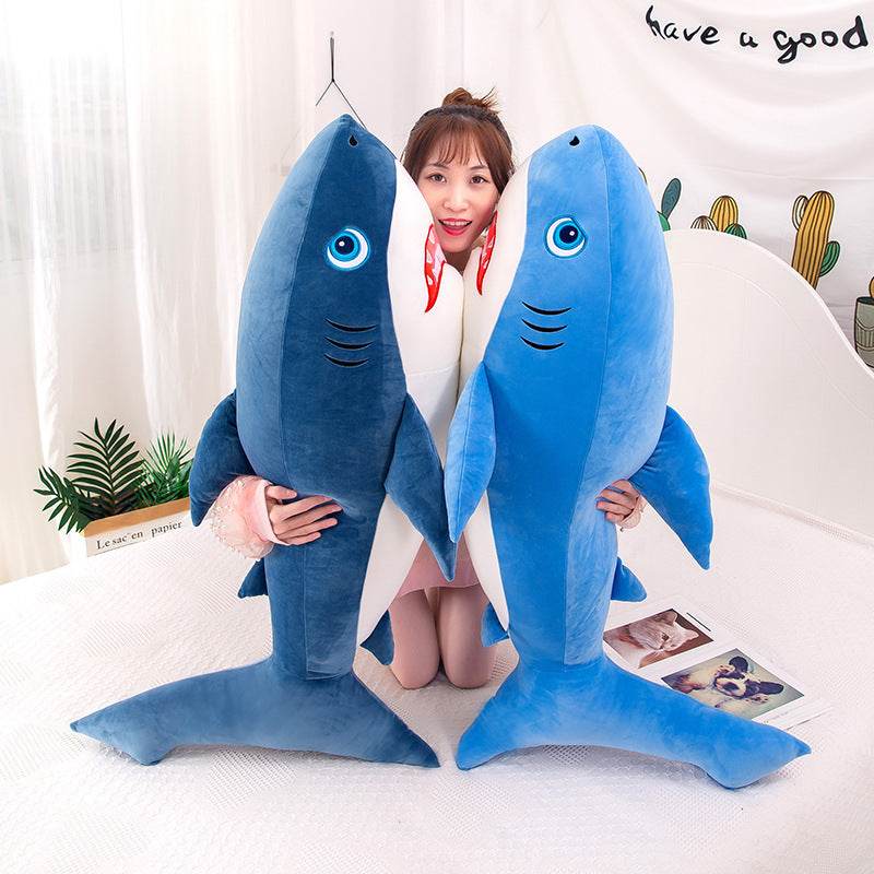 Shop Chomper: Scary Giant Stuffed Shark Plushie | 3.7ft Big Shark Plush - Goodlifebean Plushie | Stuffed Animal
