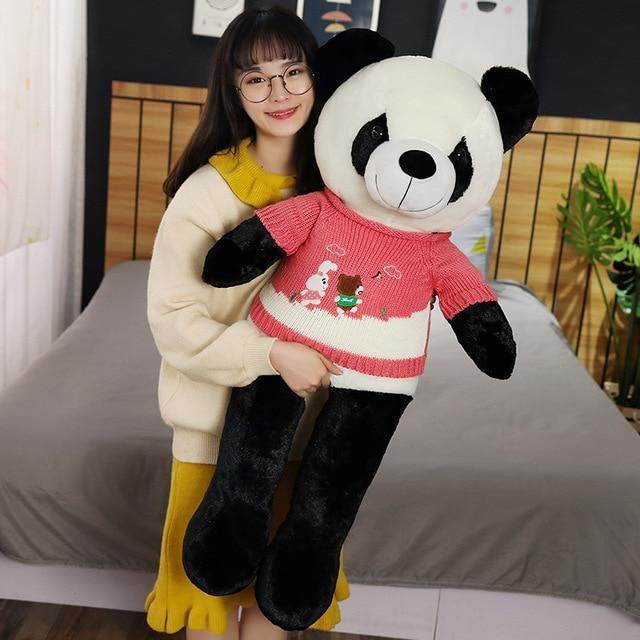 BuyJumbo Stuffed Panda Plushie | 3.2ft Panda Plush - Goodlifebean Plushies | Stuffed Animals