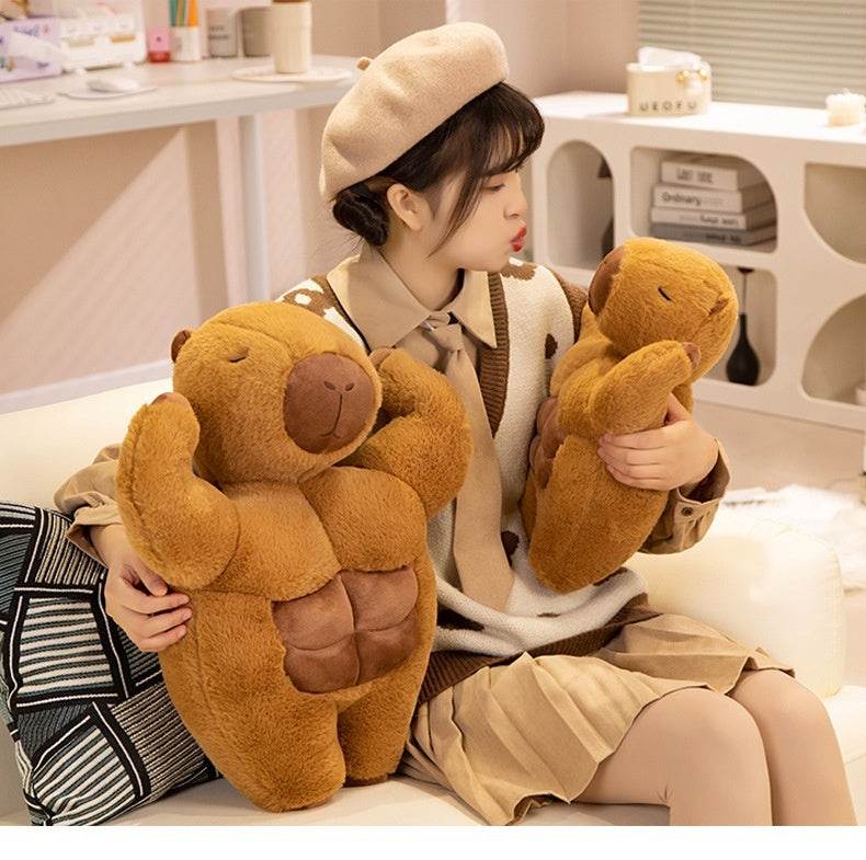Shop Buffed Up Capybara Plushie - Goodlifebean Plushie | Stuffed Animal