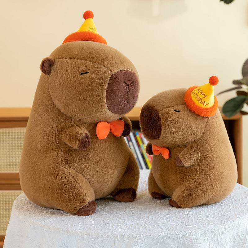 Shop Cappy: Happy Birthday Capybara Plushie - Goodlifebean Plushie | Stuffed Animal