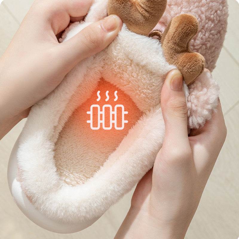 BuySanta's Snuggle Warm Fuzzy Slippers - Goodlifebean Plushies | Stuffed Animals