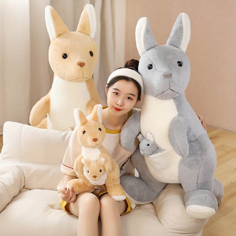 BuyKuddleRoos: Mommy & Mini Kangaroo Plushie - Goodlifebean Plushies | Stuffed Animals