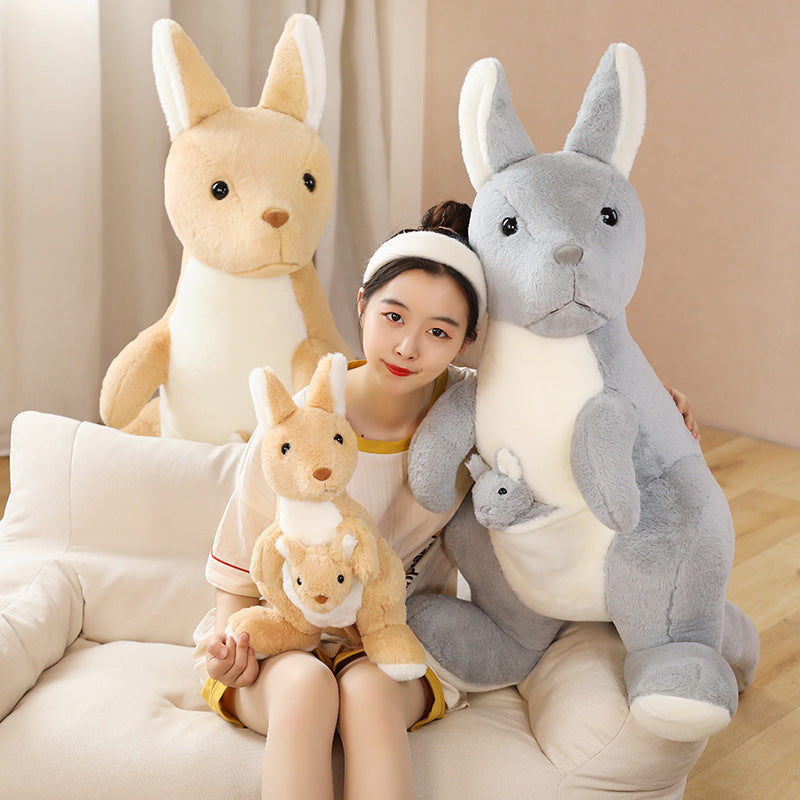 Shop KuddleRoos: Mommy & Mini Kangaroo Plushie - Stuffed Animals Goodlifebean Plushies | Stuffed Animals
