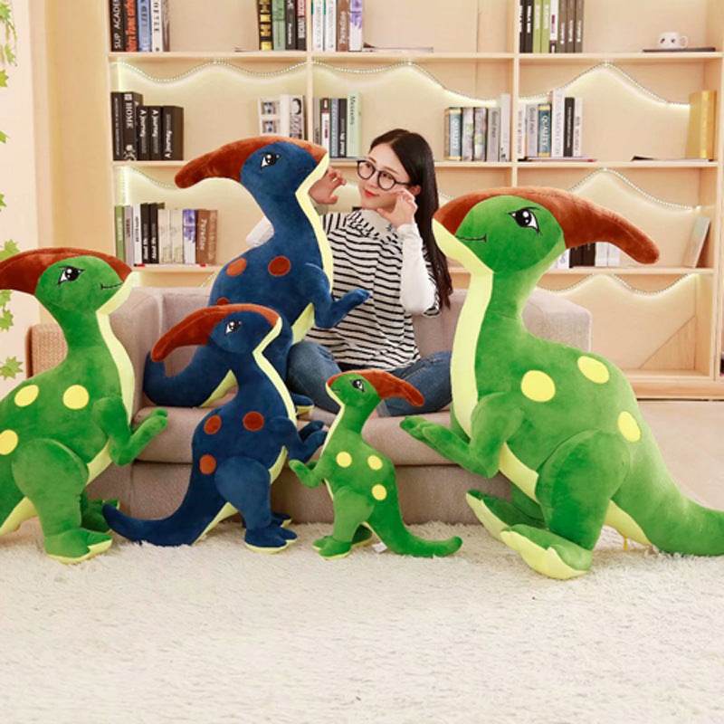 Shop Stuffed Parasaurolophus Dinosaur Plush - Goodlifebean Plushie | Stuffed Animal