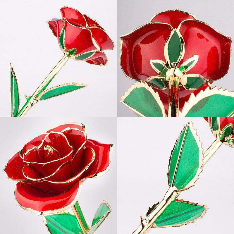 BuyHandmade 24K Gold-Plated Rose - Goodlifebean Plushies | Stuffed Animals