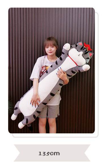 Shop Grumpy Long Cat Pillow Plush - Goodlifebean Plushie | Stuffed Animal
