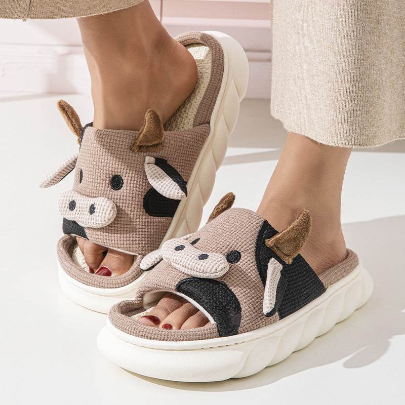 Shop Cowzy Kawaii Slippers | Cute Cow Slippers - Goodlifebean Plushie | Stuffed Animal