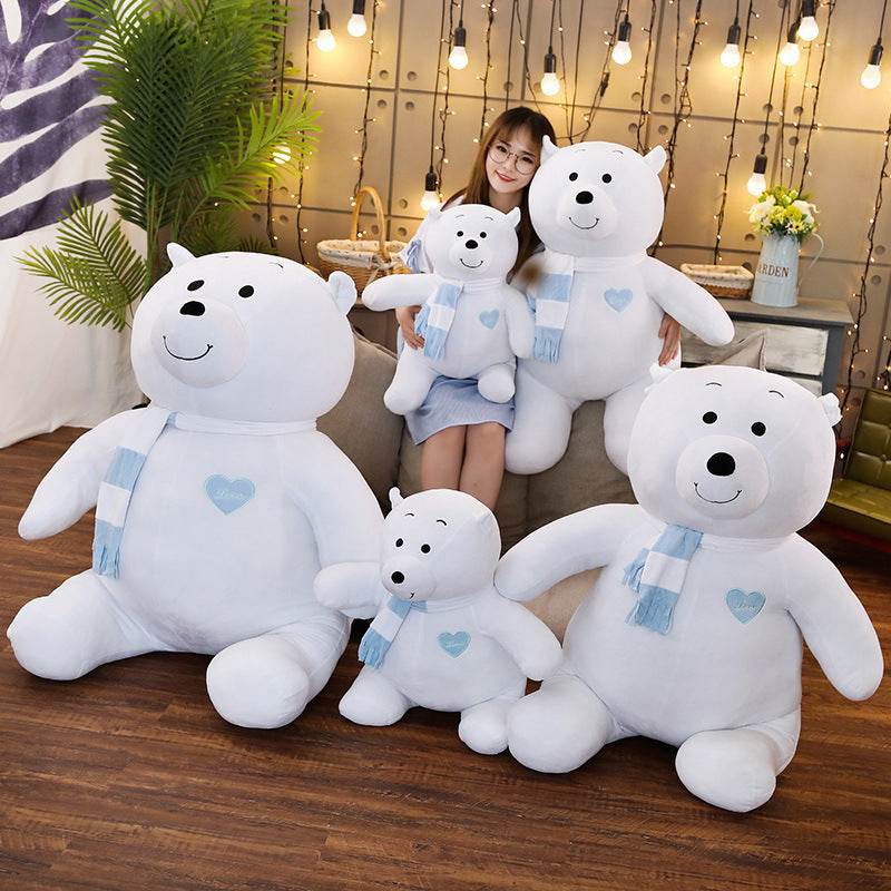 Shop Snowpuff: Large Polar Bear Stuffed Animal - Goodlifebean Plushie | Stuffed Animal