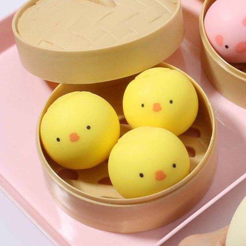 Stress Relief Steamed Bao Plushie | Decompression Toy - Goodlifebean Stuffed Animals