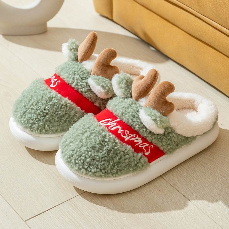 BuySanta's Snuggle Warm Fuzzy Slippers - Goodlifebean Plushies | Stuffed Animals
