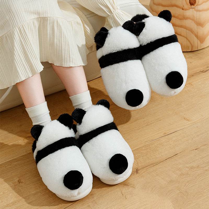 Shop Cute Panda Plush Indoor Warm Slippers - Goodlifebean Plushie | Stuffed Animal
