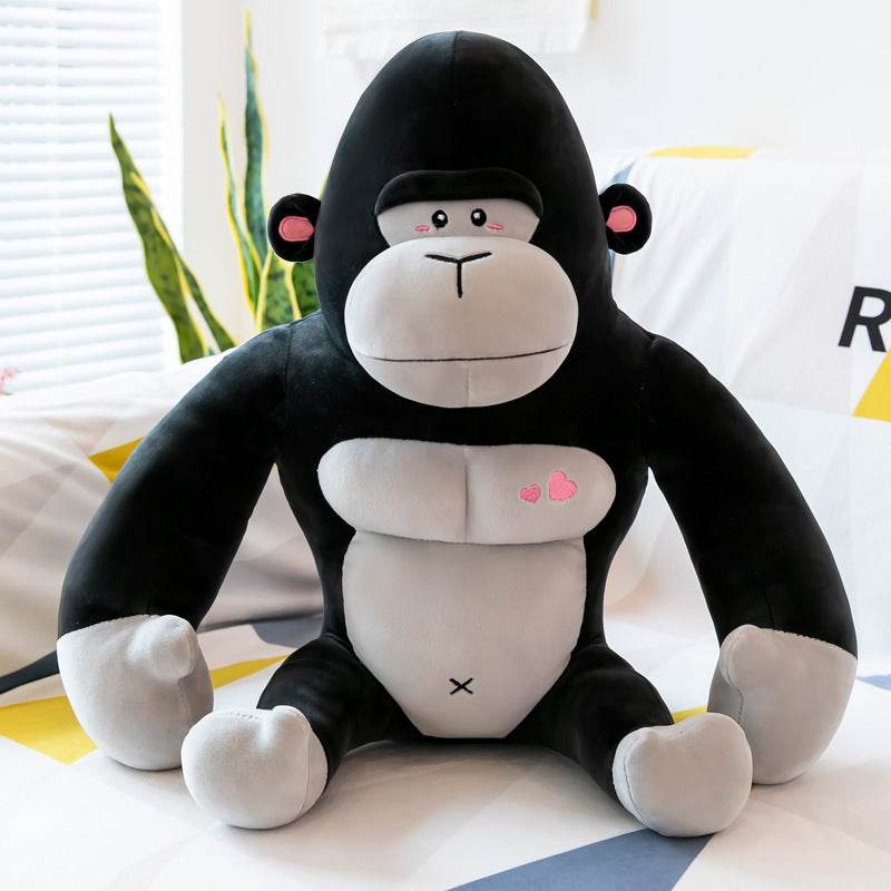 BuyCute Buffed Up Muscular Gorilla Plushie - Goodlifebean Plushies | Stuffed Animals