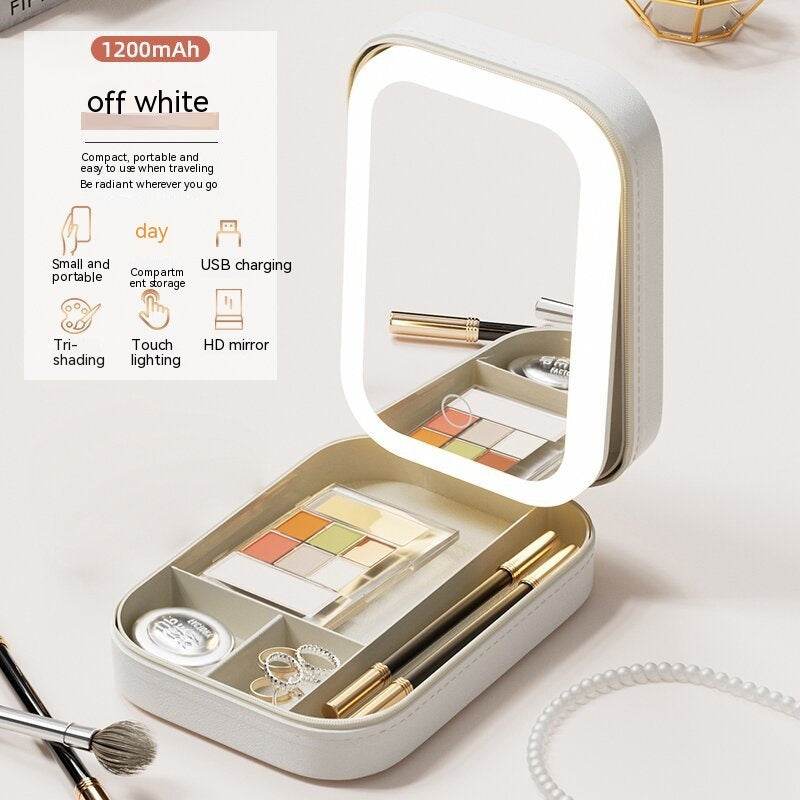 Shop Luxe Makeup Organizer with Mirror - Goodlifebean Plushie | Stuffed Animal