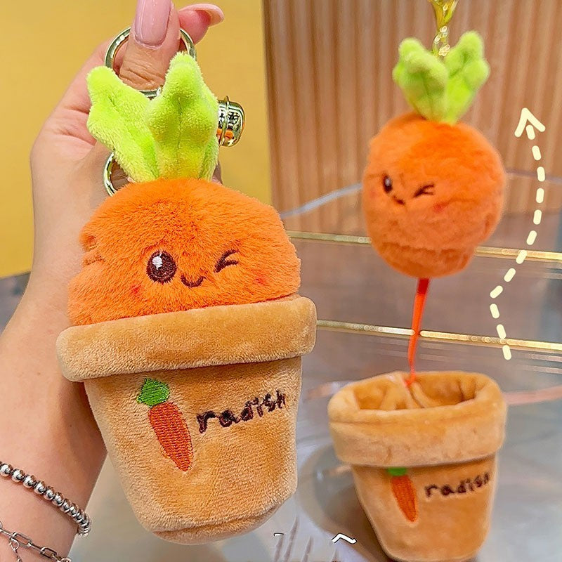 Shop Rooting for You™ – Kawaii Carrot & Radish Couple Keychains - Goodlifebean Plushies | Stuffed Animals