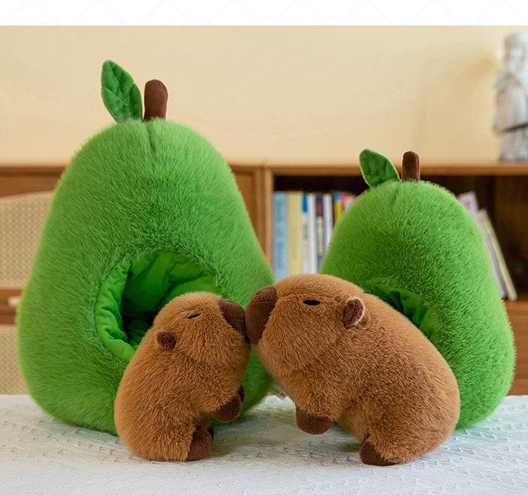 Shop Plush Toy Avocado Capybara Pillow - Goodlifebean Plushie | Stuffed Animal