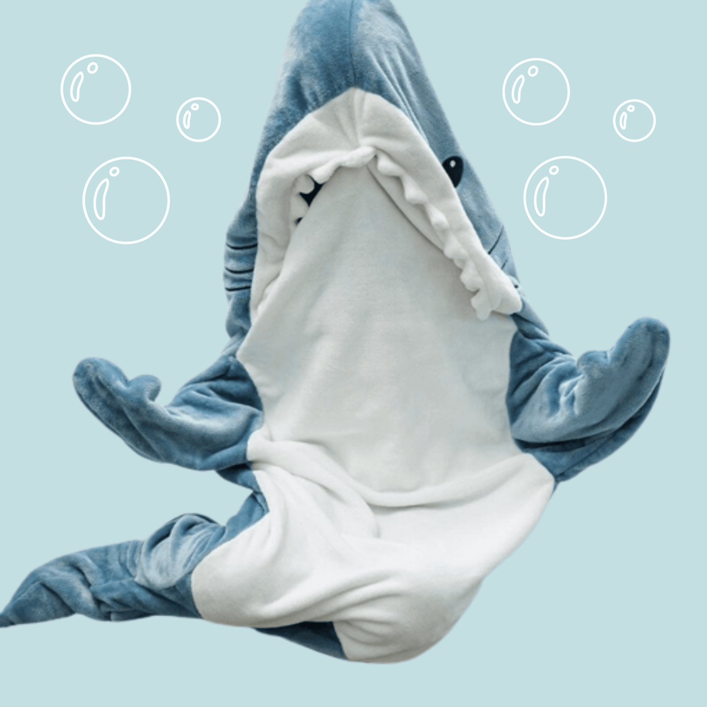 BuyCozy Sharkie™: Cozy Shark Hoodie Blanket For Adults - Goodlifebean Plushies | Stuffed Animals