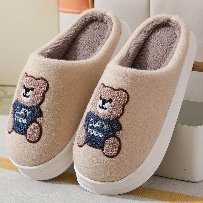 Shop Cute Teddy bear Slippers | Warm Indoor Slippers - Goodlifebean Plushie | Stuffed Animal