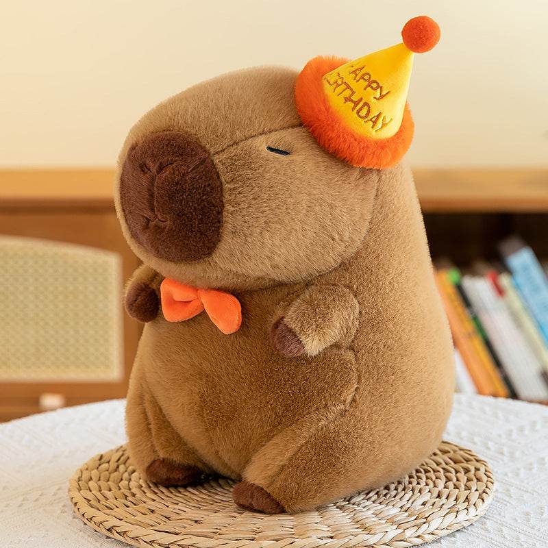 Shop Cappy: Happy Birthday Capybara Plushie - Goodlifebean Plushie | Stuffed Animal